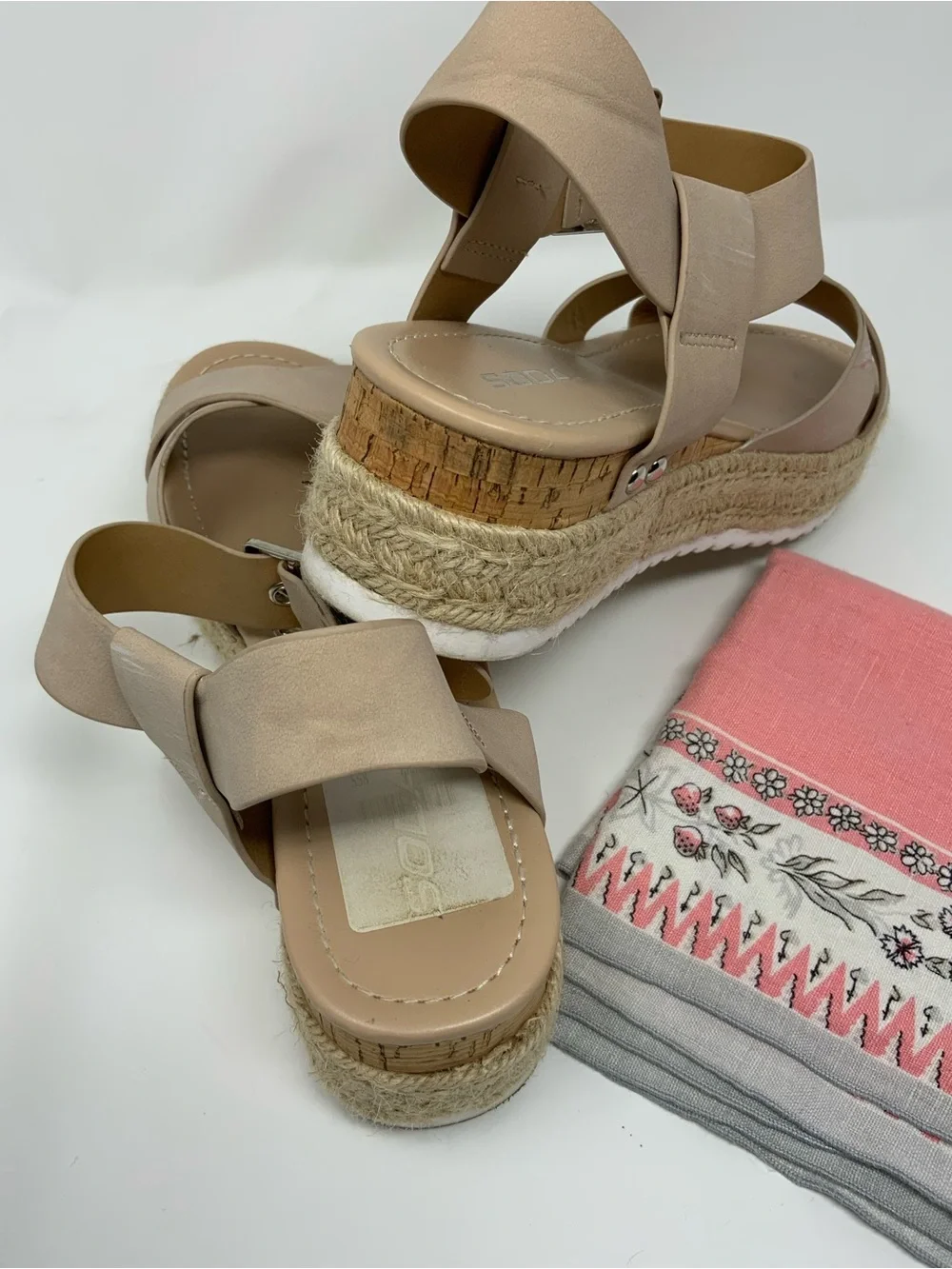 Soda Women’s Beige Espadrille Platform Sandals